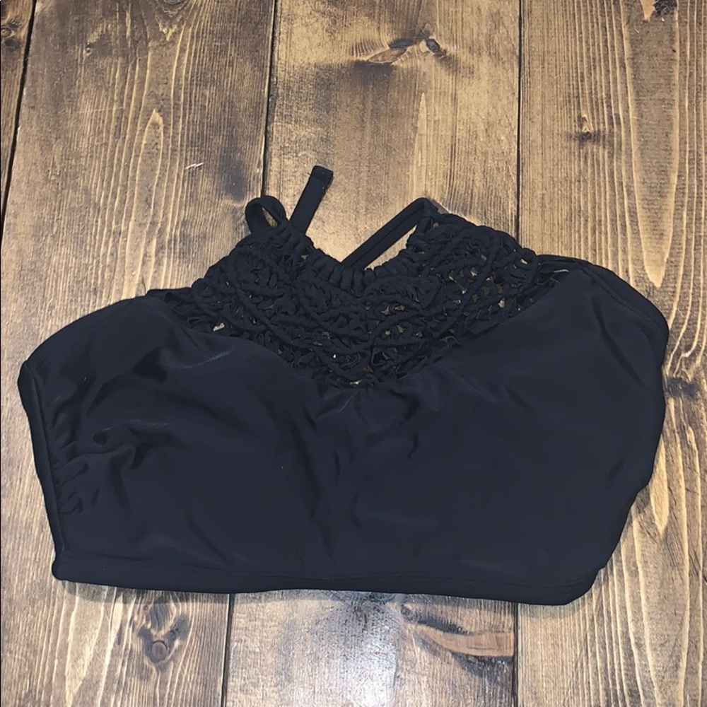 black bikini top